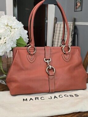 Marc Jacobs Vintage Leather Kisslock Satchel-Dr Bag w/ Dustbag in EUC